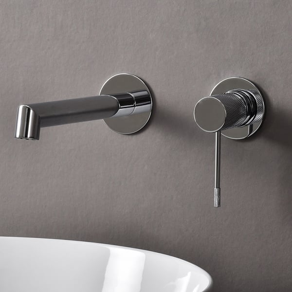 Μπαταρία Νιπτήρος Εντοιχισμού  Terra Chrome 2 οπών